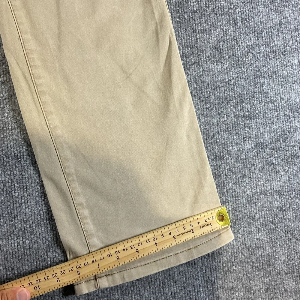 GH Bass & Co Mens 36x32 Khaki Casual Pants Straight Fit Cotton Stretch Chinos